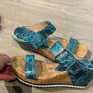 Donald Ploner wedged sandals